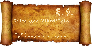 Reisinger Viktória névjegykártya